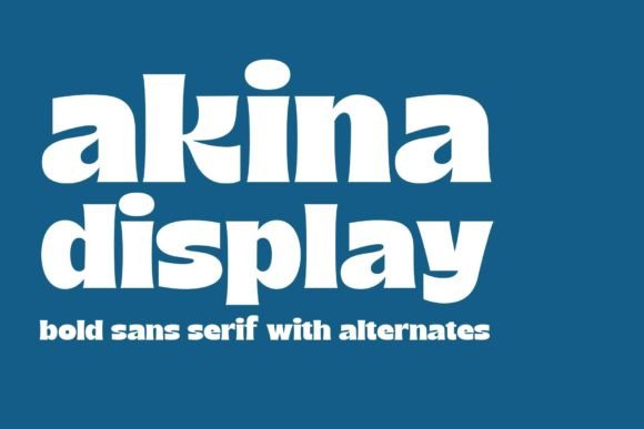 Akina: A Bold Serif Font for Dynamic Design Workflows