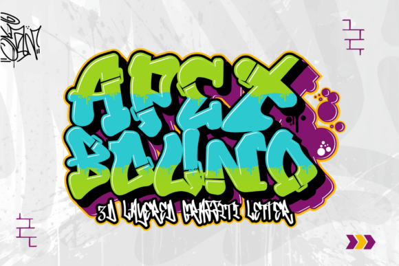 Apex Bound: A Layered Graffiti Font for Bold Designs