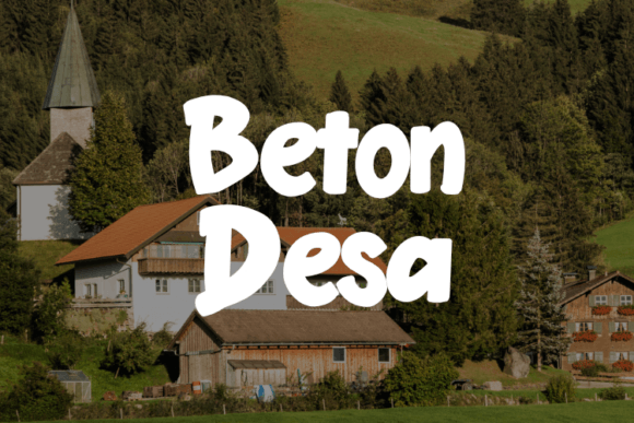 Beton Desa: The Ultimate Fashion Typeface