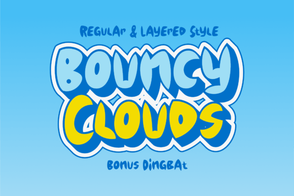 Bouncy Clouds: A Playful Typography Solution for Creative Projects
