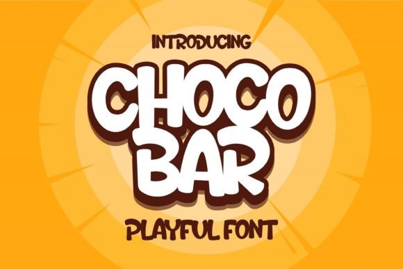 Choco Bar: A Playful Display Font for Sweet Designs