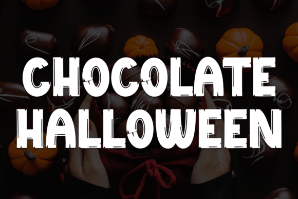 Chocolate Halloween: A Bold Typography Solution for Spooky Designs