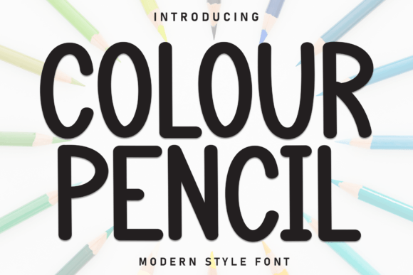 Colour Pencil: A Bold, Playful Display Font for Creative Projects