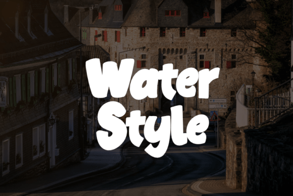 Discover the Fluid Elegance of Water Style: The Ultimate Font for Modern Design