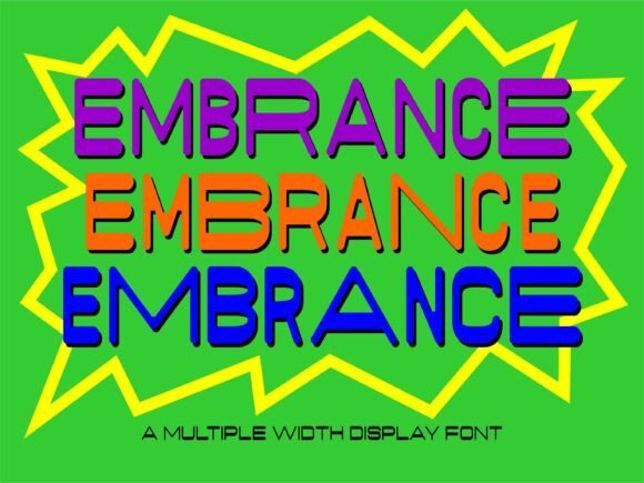 Embrance: A Modern Display Font for Bold Design