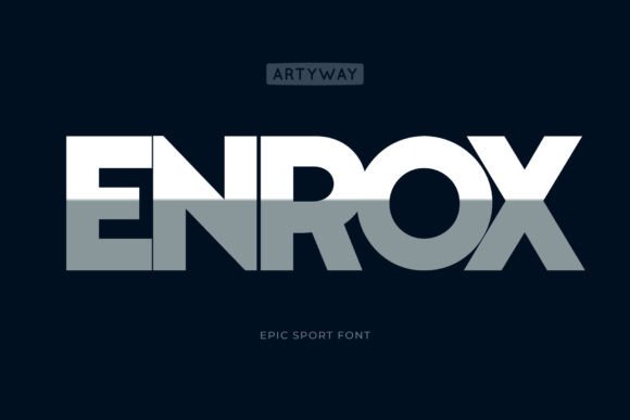 Enrox: A Bold Typeface for High-Impact Visual Communication