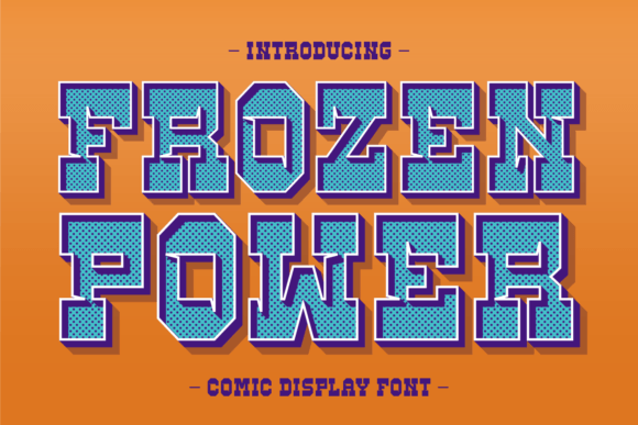 Frozen Power: A Playful Comic Display Font