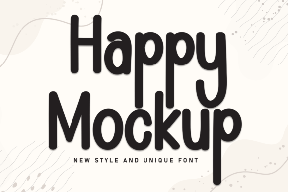 Happy Mockup: A Charming Handwritten Display Font