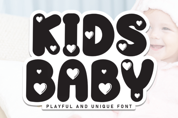 Kids Baby: A Whimsical Display Font for Playful Designs