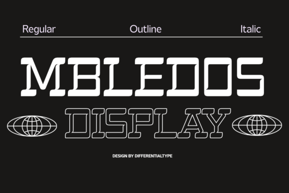 Mbledos: A Strategic Approach to Distinctive Display Typography