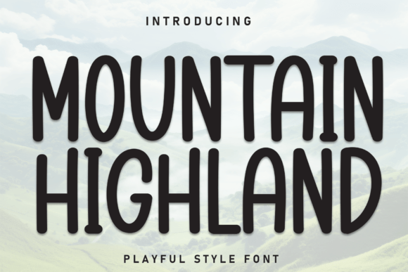 Mountain Highland: The Bold Handwritten Display Font for Authentic Branding