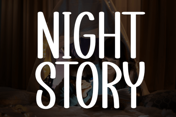 Night Story: A Cozy Handwritten Font