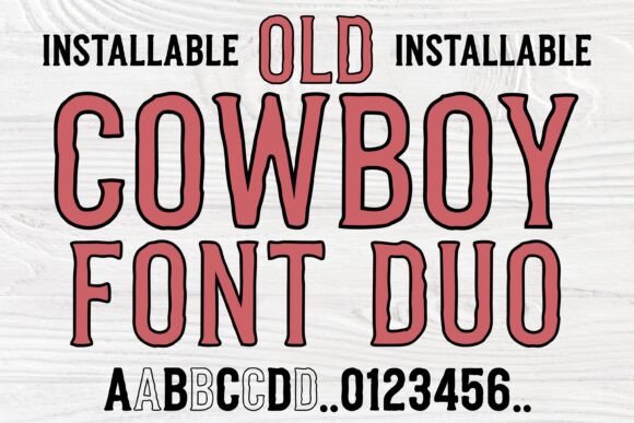 Old Cowboy Duo: The Ultimate Typography for Authentic Western Designs