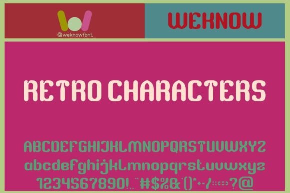 Retro Characters: A Whimsical Font for Modern Design