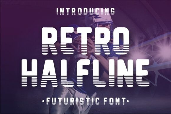 Retro Halfline: A Bold Display Font for Modern Projects