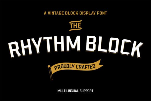 Rhythm Block: The Retro Display Font That Demands Attention
