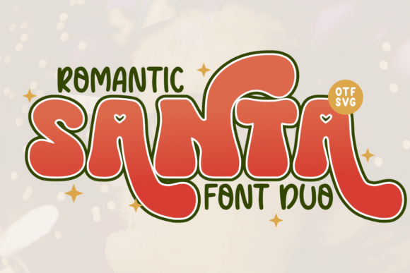 Romantic Santa Duo: A Festive Display Font