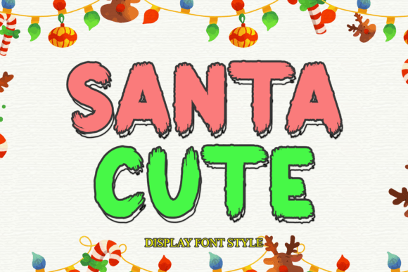 Santa Cute: A Fresh Display Font for Casual Elegance