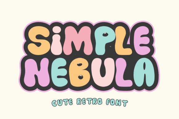 Simple Nebula: A Retro Bold Font for Playful Designs