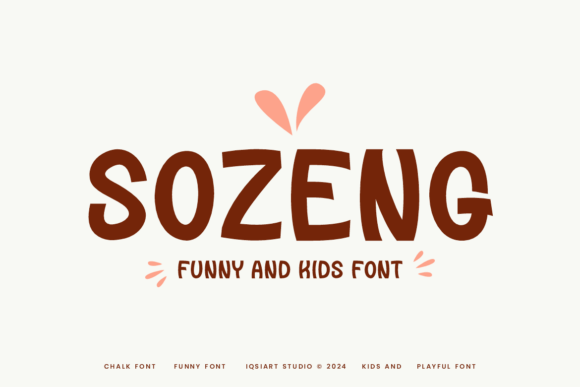 Sozeng: The Bouncy Typography That Brings Playfulness to Digital and Print Design