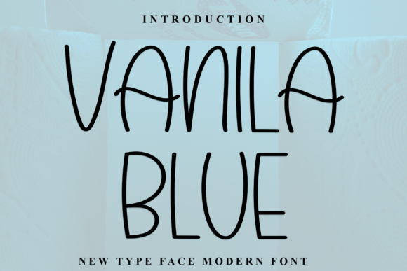 Vanila Blue: A Charming Handmade Font for Warm Designs